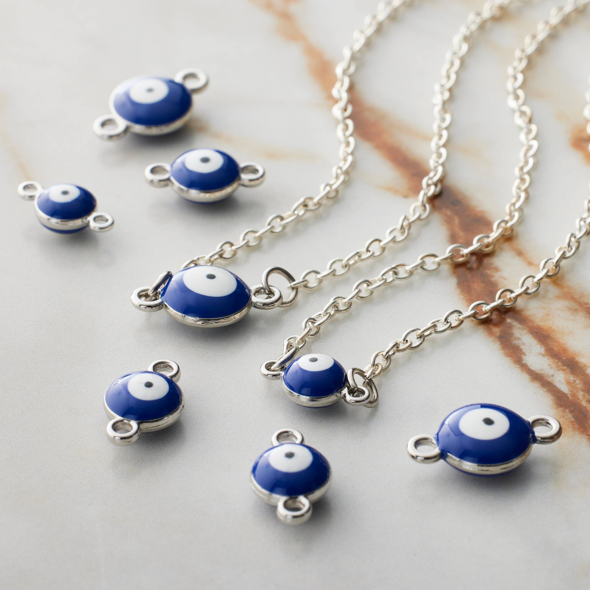 Eye Rhodium Connectors, 18ct. by Bead Landing™